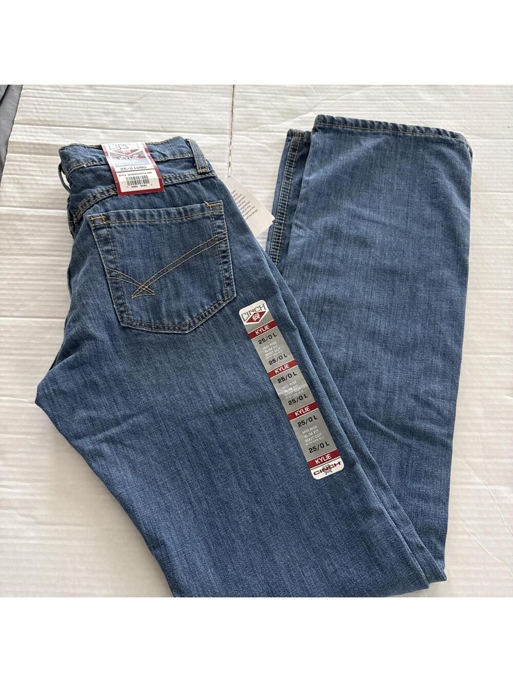 Cinch Jeans 25/0 Long Tall Womens NWT Kylie Midrise Slim Fit Bootcut Western